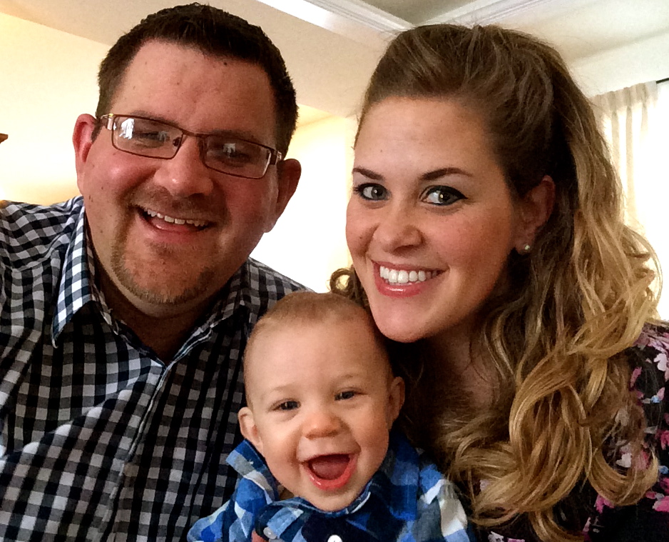 Phillip and Jaclyn Nanof with their son, Brigham