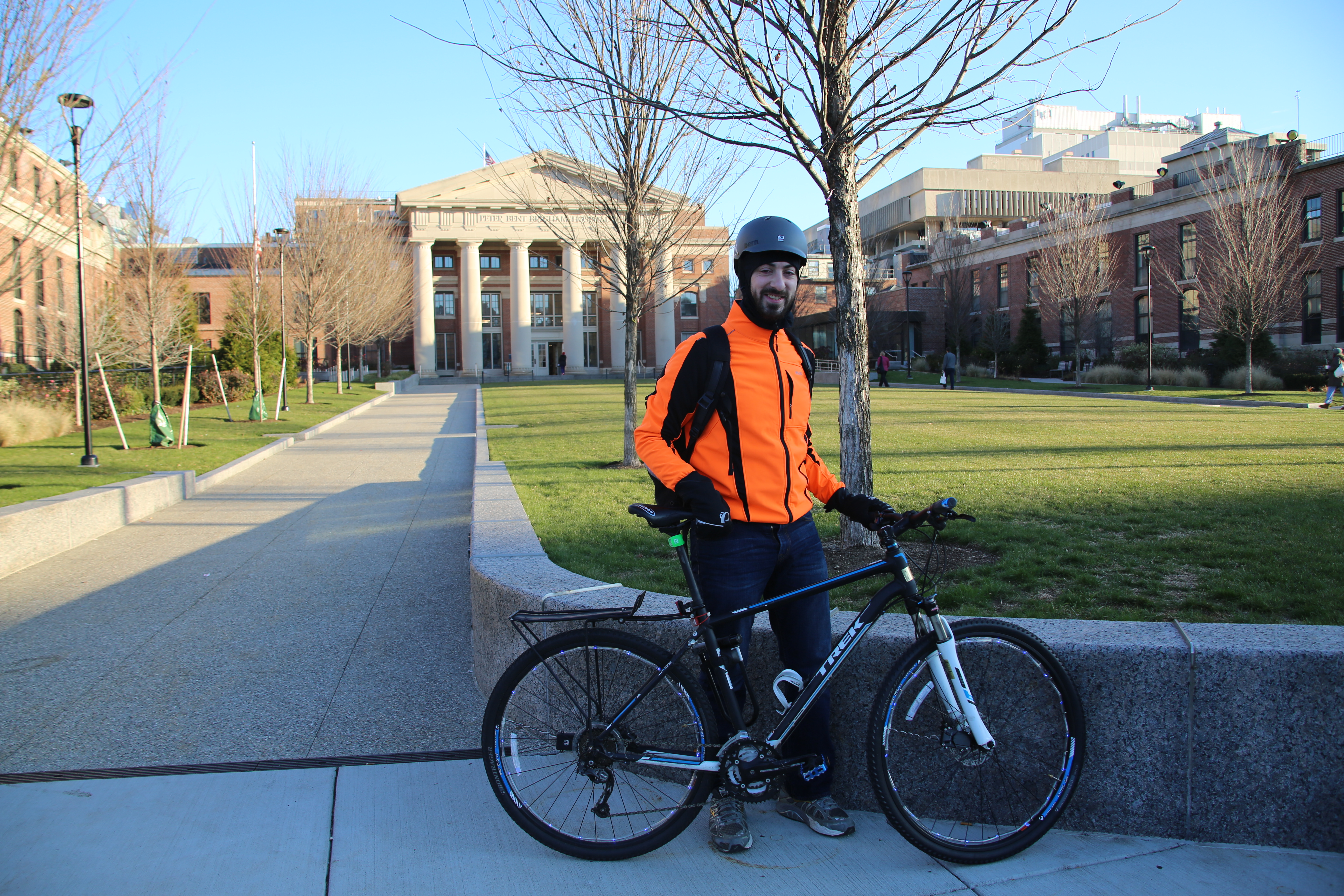 Alexander Frieden launched CarsInBikeLanes Boston as a result of his experiences commuting to Longwood as a cyclist.