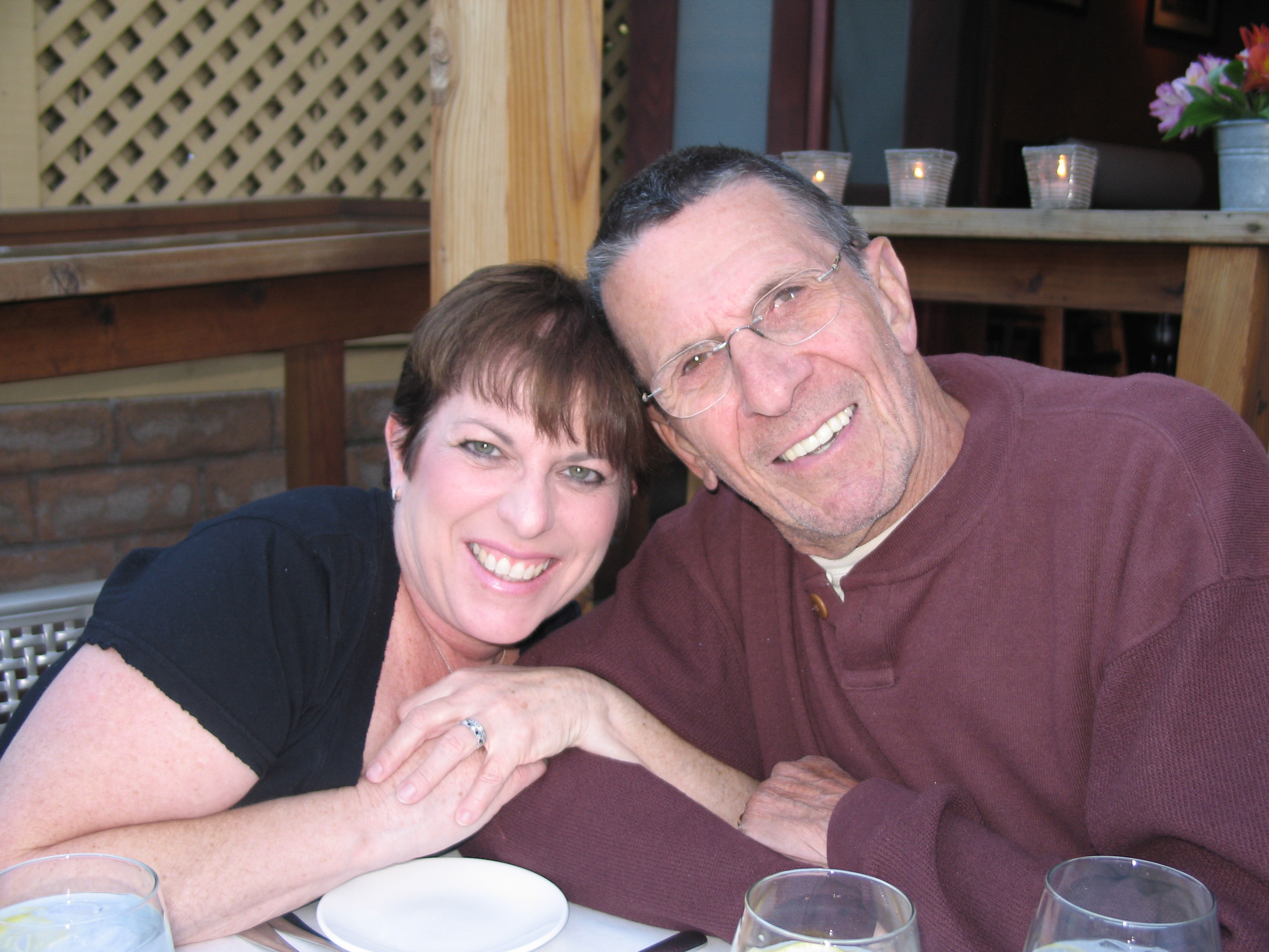 Julie Nimoy with her father, Leonard Nimoy
