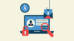 illustration of possible places where phishing attacks can happen
