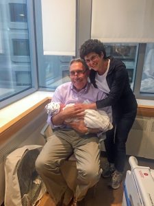 Stephen and Sharon Conway celebrate their granddaughter’s birth at the Brigham.