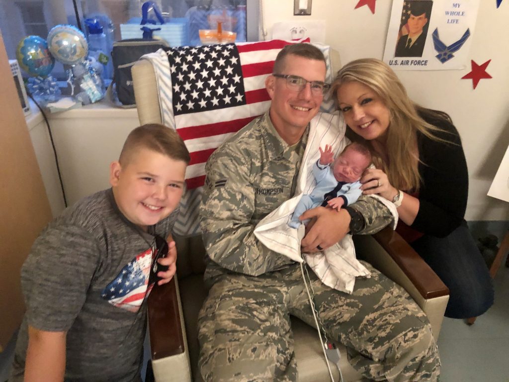 marine and son in ICU