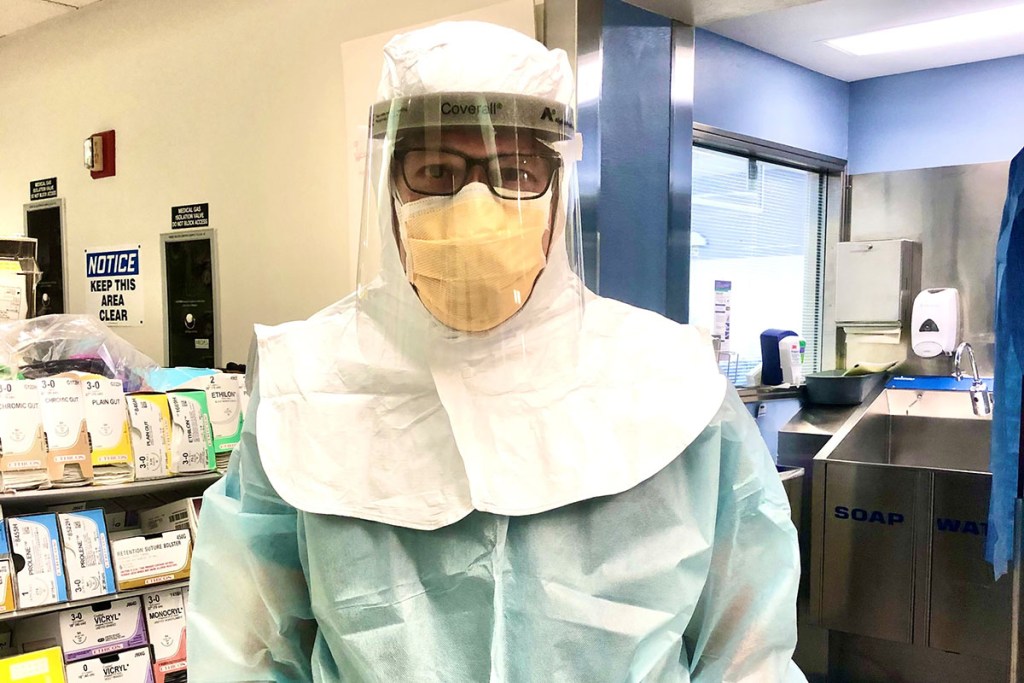 person in ppe